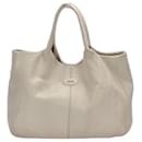 Tods Tote Bag White Leather - Tod's