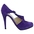 Purple Suede Sandals - Christian Louboutin