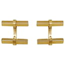Cartier cufflinks in yellow gold, steel and onyx.