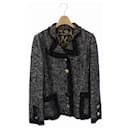 [Used] Dolce & Gabbana Dolce & Gabbana Tweed Jacket 40 Black Black White