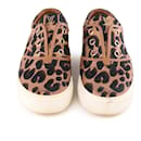 Louis Vuitton Leopard Print Slip On Sneakers