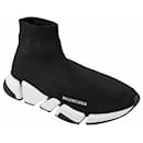 Balenciaga Men's Speed 2.0 Sneaker in Black/ White