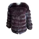 Furs by Natalia Brown Fox Fur Coat - Autre Marque