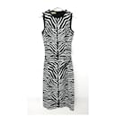 Michael Kors Zebra Print Belted Dress