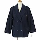 [Used] GIVENCHY ENFANTS Vintage P coat Pea coat Wool 150 Domestic regular navy blue navy kids [Vector old clothes] 210515 - Givenchy