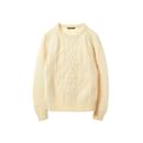 [Used] ALEXANDER MCQUEEN Cable Skull Cashmere Blend Knit XS Ivory - Alexander Mcqueen
