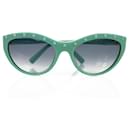 Valentino Woman Cat-Eye-Stil Türkis Rockstud Studs Sonnenbrille mit Box V641S