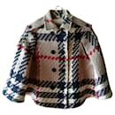 GIRL'S BURBERRY CAPE PONCHO CHECK TARTAN LIKE NEW 10 YEARS SOLD OUT !!!! - Burberry