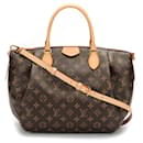 Louis Vuitton Monogram Turenne MM em lona revestida em marrom / impermeável