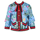 Jaqueta de seda com babados Gucci Flora