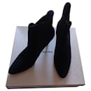 Boots with elastic on each side Heel7cm , back heel gilded bronze - Miu Miu