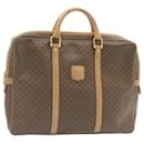 CELINE Macadam Canvas Business Bag PVC Leather Brown Auth ai094 - Céline