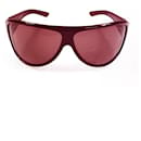 Yves Saint Laurent YSL 6079 Strass Burgundy Wrap Sunglasses