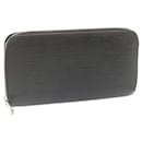 LOUIS VUITTON Epi Zippy Wallet Long Wallet Black Silver M68157 LV Auth ms044 - Louis Vuitton