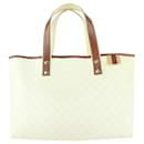 Ivory Supreme GG Monogram Web Tag Shopper Tote Bag - Gucci