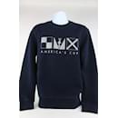 Men's Large Navy Blue LV America's Cup Crewneck Sweater - Louis Vuitton
