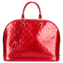 Louis Vuitton Red Vernis Alma MM