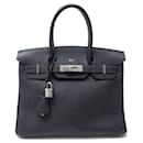Hermes Birkin handbag 30 IN NIGHT BLUE TOGO LEATHER 2003 PURSE - Hermès