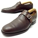 CHURCH'S BECKET SHOES 8F 42 BROWN LEATHER LOAFERS BUCKLE SHOES - Church's