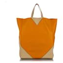 Celine Orange Vertical Coeur Cabas Tote Bag - Céline