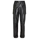 new black leather cargo pants 48 It - Salvatore Ferragamo