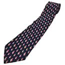 [Used] SALVATORE FERRAGAMO  Penguin Pattern Silk Tie - Salvatore Ferragamo