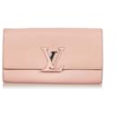 Louis Vuitton Pink Taurillon Capucines Wallet