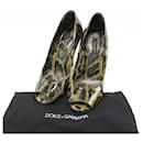 [Used] DOLCE & GABBANA Wedge sole pumps Leopard Brown 36 - Dolce & Gabbana