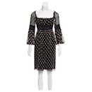 DvF Genie dress black with golden stars - Diane Von Furstenberg