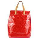 Red Monogram Vernis Reade MM Tote Bag - Louis Vuitton