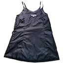Isaco & Kawa - Short black leather lingerie tank dress T44 - Autre Marque
