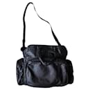 Marc O'Polo - Black leather messenger bag - Autre Marque