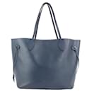 Dark Blue Epi Leather Neverfull MM Tote Bag - Louis Vuitton