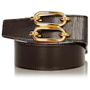 Hermes Black Leather Belt - Hermès