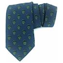 Celine 100% Silk Blue & Green Floral Pattern Men’s Neck Tie Necktie - Céline