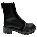 Rag & Bone Shaye Hiker Ankle Boots aus schwarzem Leder