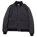 [Used] Vintage GIVENCHY Wool Cashmere Jacket with Batting Blouson Outer Men 48 (L equivalent) Gray Men's Jacket - Givenchy