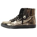 [Used] Givenchy Sneakers GIVENCHY Multi Eyelet Patent High Cut Sneakers 42 bronze