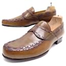 BERLUTI LOAFERS 8 42 BROWN LEATHER LOAFERS SHOES - Berluti