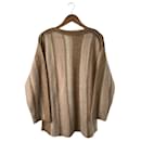 [Used] Acne Studios (Acne) ◆ Striped Sweater Beige / Sweater (thick)
