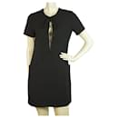 Kendall + Kylie Safari Front Lace-Up vestido Mini vestido de mangas curtas de comprimento Sz XS - Autre Marque