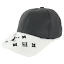 Large Black x White Monogram Shearling Cap ous Pas Baseball Hat - Louis Vuitton