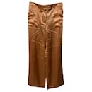 Tom Ford Wide Leg Pants in Gold Silk