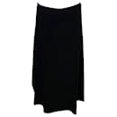 Falda larga de viscosa negra de Helmut Lang