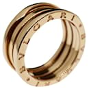 Bvlgari B.Zero1 18k Rose Gold 3 Band Ring Size 54 Golden Gold hardware - Bulgari