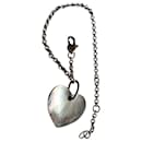 Pulseira ajustável em prata com coração 925 e madrepérola - Yves Saint Laurent