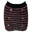 Balmain Tweed Pencil Skirt in Multicolor Polyamide