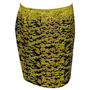 Mary Katrantzou Flower Field Skirt in Yellow Polyester