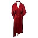 Roland Mouret Meyers Kleid mit Schleife aus roter Seide