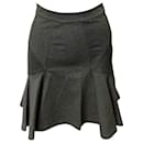 Diane Von Furstenberg Carlita Flared Skirt in Grey Viscose